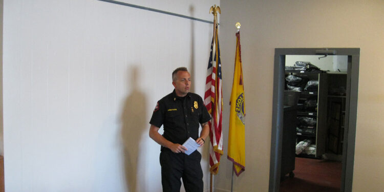 Rio Vista Fire Chief Speaks to Lions Club