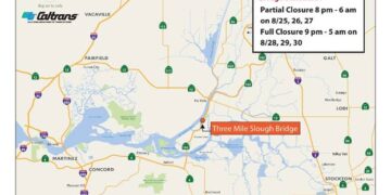 UPDATE: Three Mile Slough Bridge Scheduled for Nightly Work  Full Closures on Weekend-Delays Expected Alternate Routes Suggested