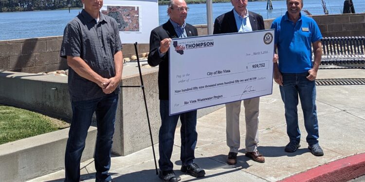 US Congressman Thompson Delivers Almost a $1,000,000 to Rio Vista