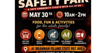 Fire Safety Fair at Brannan Island State Recreation Area: May 30th